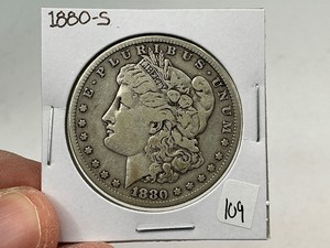 lot 109 image: 1880-S Silver Morgan Dollar