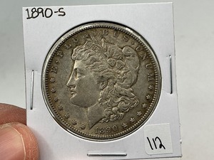lot 112 image: 1890-S Silver Morgan Dollar