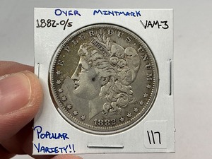lot 117 image: 1882-OS Silver Morgan Dollar