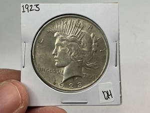 lot 124 image: 1923 Silver Peace Dollar