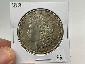 lot 131 image: 1889 Silver Morgan Dollar