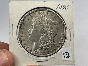 lot 132 image: 1896 Silver Morgan Dollar