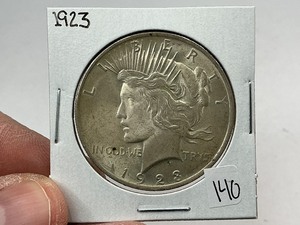 lot 140 image: 1923 Silver Peace Dollar