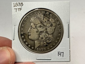 lot 147 image: 1878 7TF Silver Morgan Dollar