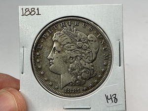 lot 148 image: 1881 Silver Morgan Dollar