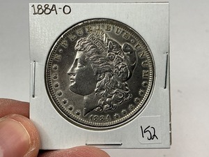 lot 152 image: 1884-O Silver Morgan Dollar