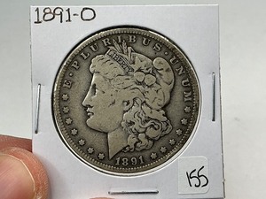 lot 155 image: 1891-O Silver Morgan Dollar