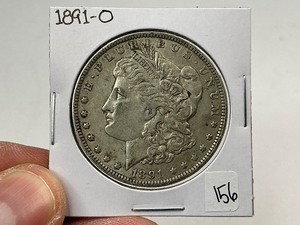 lot 156 image: 1891-O Silver Morgan Dollar