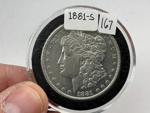 lot 167 image: 1881-S Silver Morgan Dollar