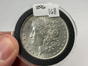 lot 168 image: 1896 Silver Morgan Dollar