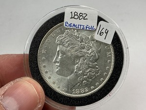 lot 169 image: 1882 Silver Morgan Dollar