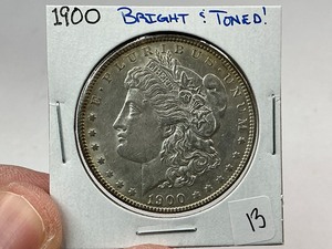 lot 13 image: 1900 Silver Morgan Dollar