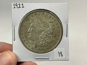 lot 18 image: 1921 Silver Morgan Dollar