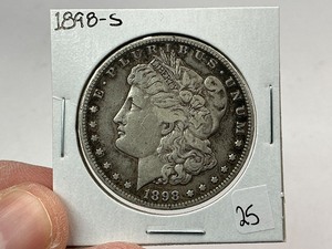 lot 25 image: 1898-S Silver Morgan Dollar