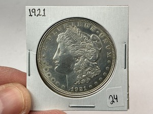 lot 24 image: 1921 Silver Morgan Dollar