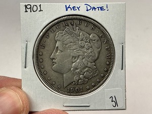 lot 31 image: 1901 Silver Morgan Dollar