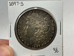 lot 38 image: 1897-S Silver Morgan Dollar