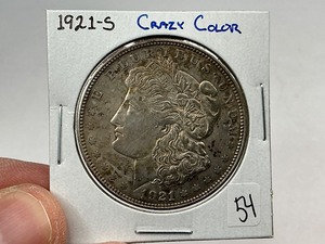 lot 54 image: 1921-S Silver Morgan Dollar