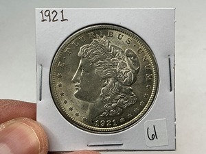 lot 61 image: 1921 Silver Morgan Dollar