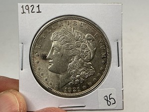 lot 85 image: 1921 Silver Morgan Dollar