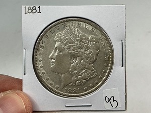 lot 93 image: 1881 Silver Morgan Dollar