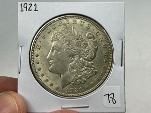 lot 78 image: 1921 Silver Morgan Dollar