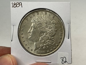 lot 82 image: 1889 Silver Morgan Dollar