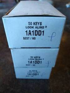 lot 54 image: (3) Boxes Key Blanks - 1A1DD1