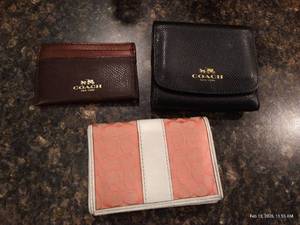 lot 101 image: (3) Coach Wallets