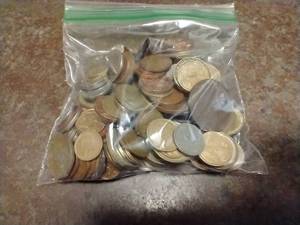 lot 133 image: Bag of Foreign Coins