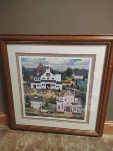lot 152 image: Framed, Signed, & Numbered Jane Wooster Scott Print