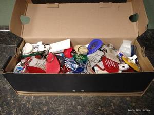 lot 216 image: Box of Vintage Promo Keychains