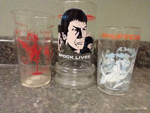 lot 232 image: (3) Vintage Glasses - Pop Culture