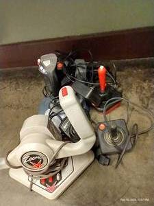 lot 245 image: Vintage Joystick & Steering Wheel Lot
