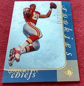lot 262 image: 1997 Upper Deck UD3 Tony Gonzalez Rookie Card