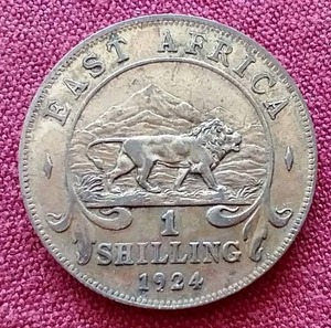 lot 276 image: 1924 East Africa Billion 1 Shilling Coin