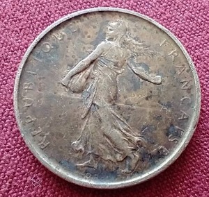 lot 278 image: 1964 France Silver 5 Francs