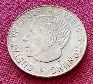 lot 284 image: 1965 Sweden Billion 1 Krona Coin