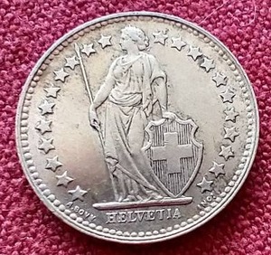 lot 291 image: 1956 Switzerland Silver 12 Franc