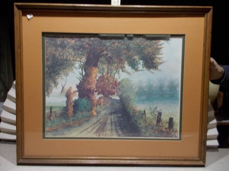 lot 78 image: This is a limited edition print titled Lovers Lane by the Nebraska artist Jolene Steffen.