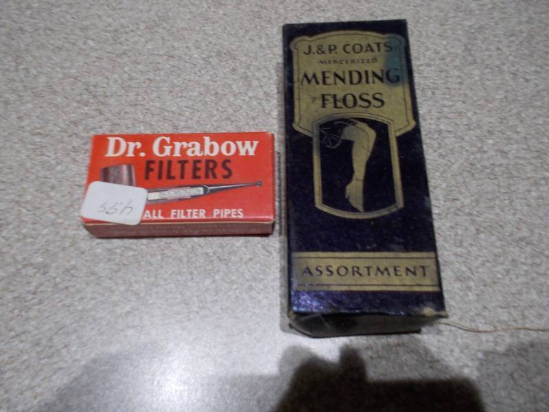 lot 87 image: This is a collection of various vintage collectible boxes and packaging, likely for items such as soap, cigarettes, or candy.