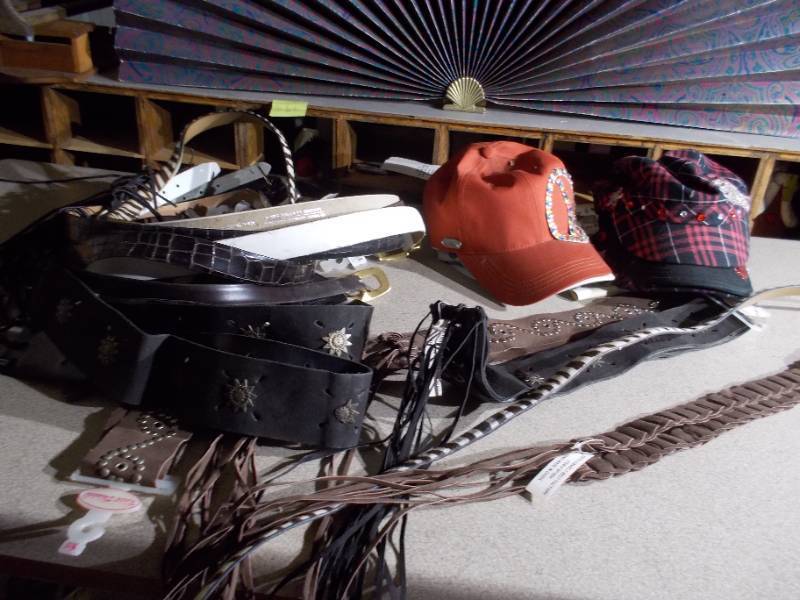 lot 242 image: Combined Assorted Hats and Belts