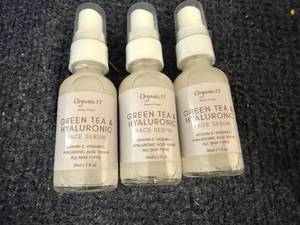lot 15 image: 3 Bottles Of Organic 17 Green Tea & Hyaluronic Serum