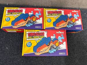 lot 26 image: 3 X 6Ct Packs Of Dinobros Pull Back Cars