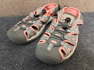 Dannto Grey And Pink Sandals - Size 8.5