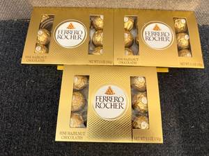 lot 148 image: 3 Boxes Of Ferrero Rocher