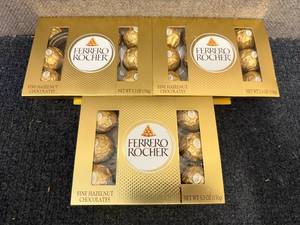 lot 151 image: 3 Boxes Of Ferrero Rocher