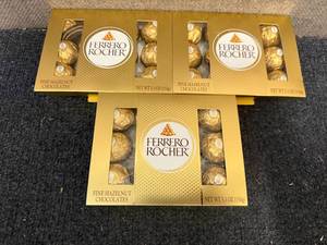 lot 152 image: 3 Boxes Of Ferrero Rocher