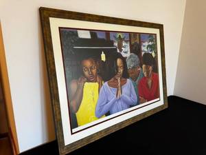 lot 19 image: Take It To The Lord II - Framed Wall Art Praying Women Scene