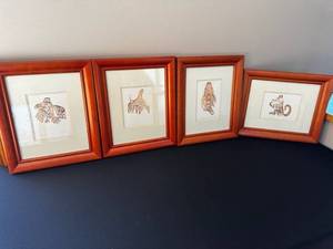 Bill Reid Haida Art Prints - 4 Framed Set